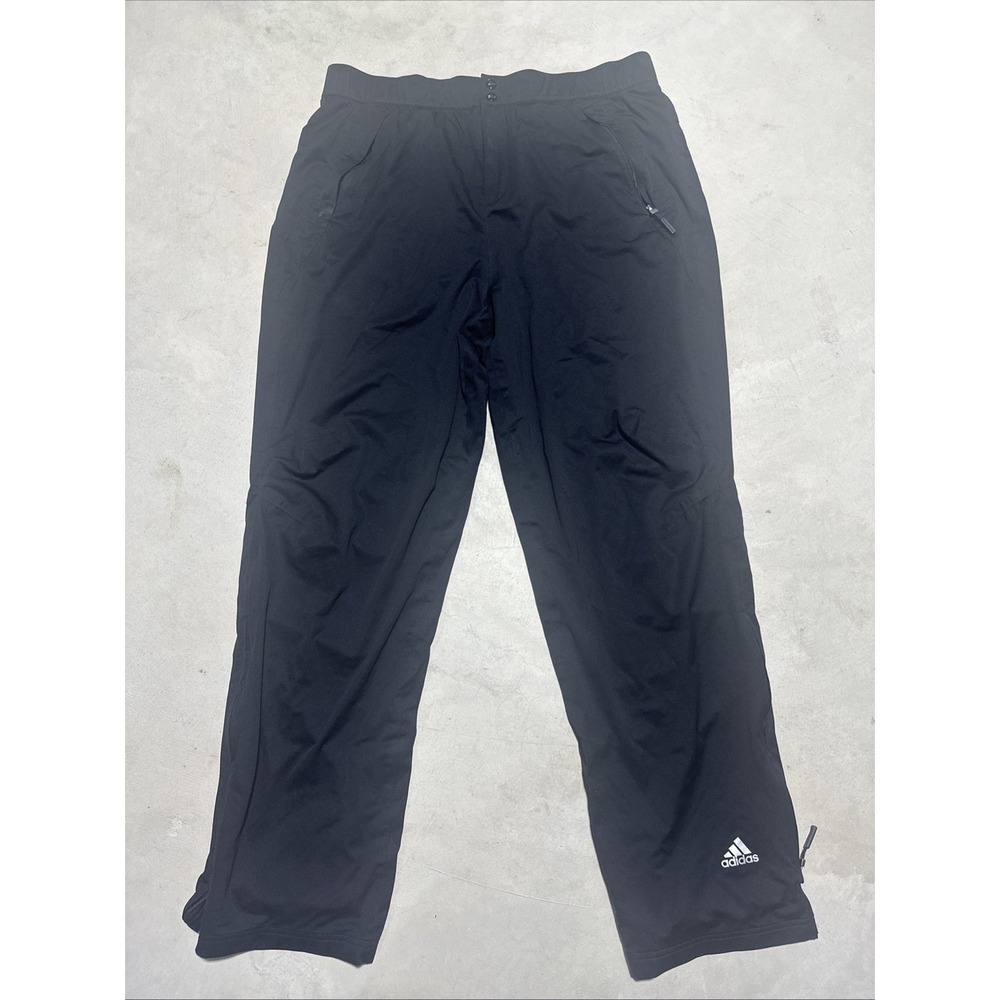 Adidas Activewear Black Climaproof Packable Golf Pants AGC005 Men's Size Large
